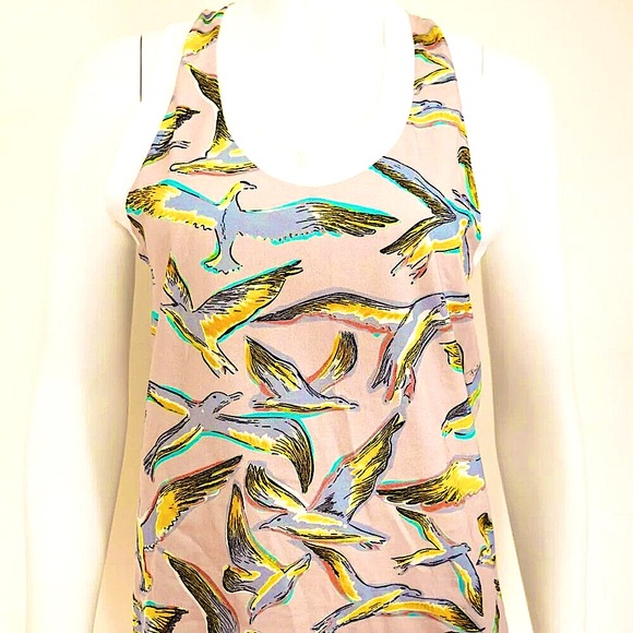 Emilio Pucci Tops - Emilio Pucci Seagull Bird Scoop Neck Racer Back Tank Top
